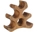 מעמד יין עשוי עץ Acacia איכותי, בעיצוב אלגנטי וקומפקטי